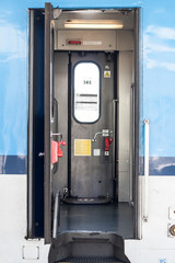 Entrance into passenger train wagon