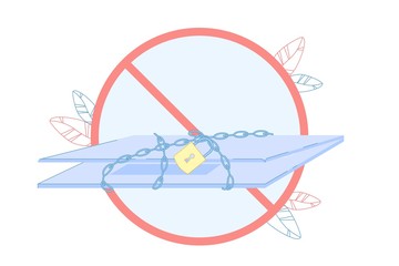 Using Laptop Prohibited, Locked for One Day Banner