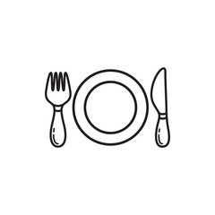 restaurant icon vector logo template