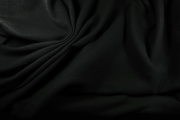 Black fabric is towel, which has the characteristics of wave, clean and very luxurious. Abstract background design