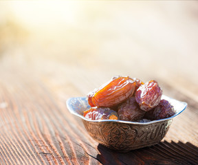 Bowl with a date fruits