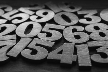 Background of numbers. from zero to nine. Numbers texture. Finance data concept. Mathematic. Seamless pattern with numbers. financial crisis concept. Business success. 