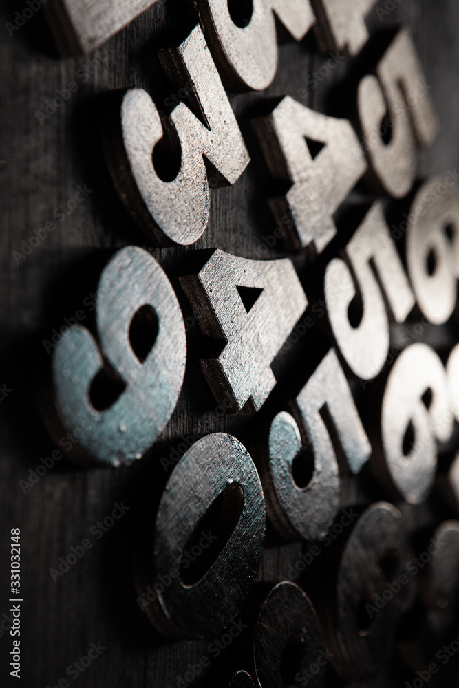 Poster background of numbers. from zero to nine. numbers texture. finance data concept. mathematic. seamles