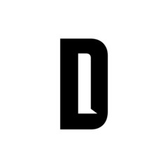LD initial based Alphabet icon logo.