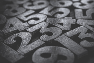 Background of numbers. from zero to nine. Numbers texture. Finance data concept. Mathematic. Seamless pattern with numbers. financial crisis concept. Business success. 