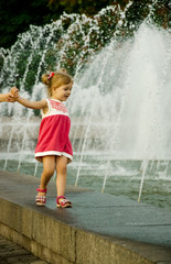 little girl in the park