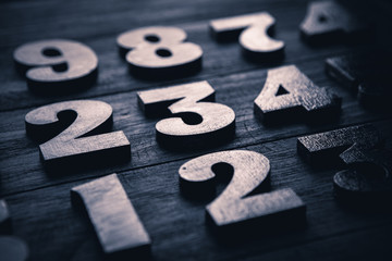 Background of numbers. from zero to nine. Numbers texture. Finance data concept. Mathematic. Seamless pattern with numbers. financial crisis concept. Business success. 