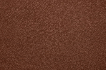 Background texture of brown natural leather grain