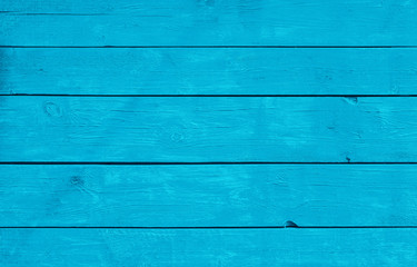 Blue weathered painted wooden planks background