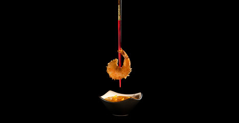 crispy Fried shrimp and dipping sauce