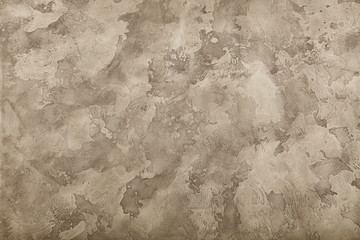 Grunge brown painted plaster wall background