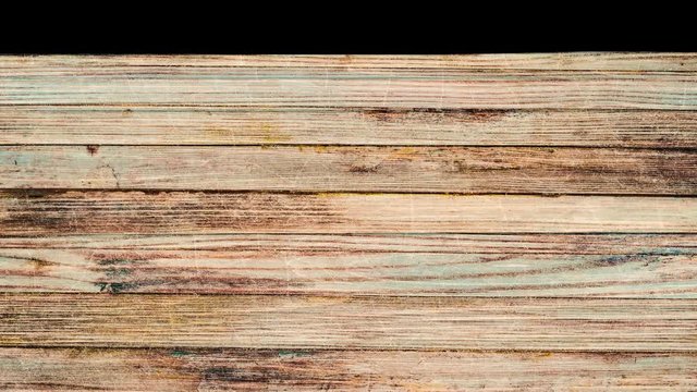 Background of wooden parquet is filled with black backdrop. Animation. Wooden parquet is overlaid with black background. Overlay flooring in animation