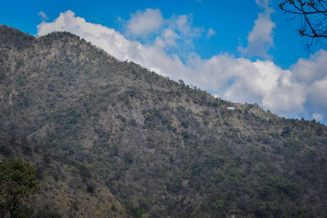 view of mountains in nainital India 