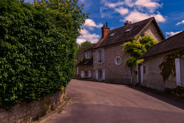 Fototapeta na wymiar House on a Lane, Giverny, France