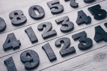 Background of numbers. from zero to nine. Numbers texture. Finance data concept. Mathematic....
