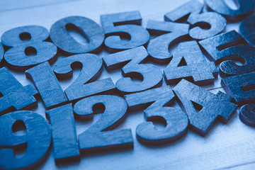 Background of numbers. from zero to nine. Numbers texture. Finance data concept. Mathematic....