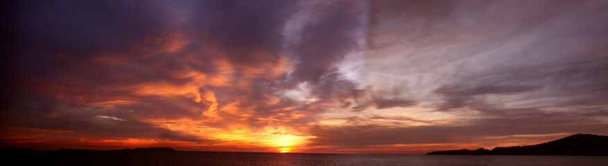  Panoramic image of ibiza and formentera