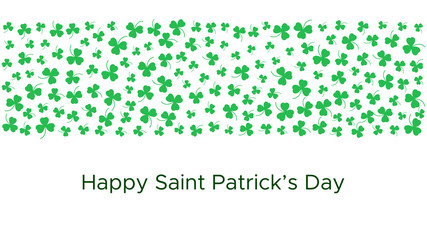 Happy Saint Patrick's day green background