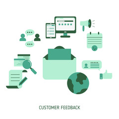 Customer feedback concept