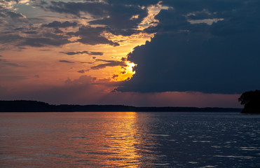 Fototapeta premium sunset over the sea