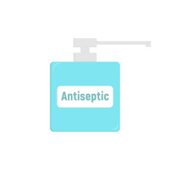 Fototapeta premium Antiseptic vector icon. Vector icon isolated on white background antiseptic .