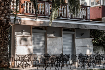 closed pizzeria caused covid19 in Porec Croatia © Marin