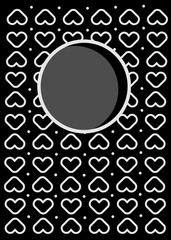 Cover book pattern love design template