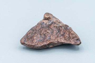 Chondrite Meteorite L6W2 Type isolated, piece of rock formed as an asteroid in the universe at during Solar System creation. The meteorite comes from an asteroid fall impacting Earth at Atacama Desert © abriendomundo