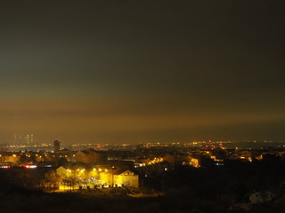 Madrid iluminado, de noche