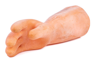 Rubber glove isolated on white background