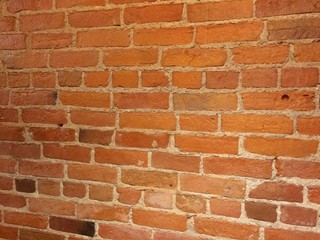 old red brick wall background