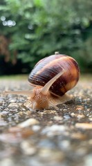 snail on a leaf