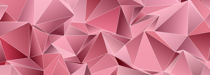 Fototapeta premium Triangular 3d, modern background