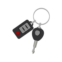 car key design element for illustration. flat icon