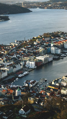 Widok Bergen z lotu ptaka © Borys