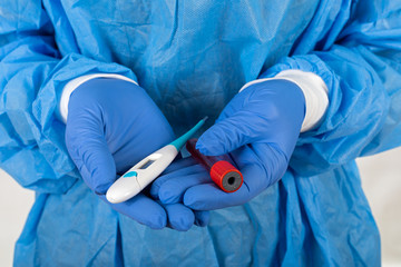 COVID-19 test results. Blood sample