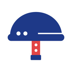 military helmet silhouette style icon