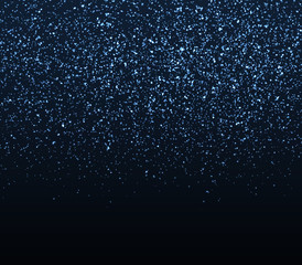 Glitter texture. Falling particles. Blue lights.