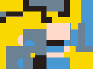 Deconstructed Abstract Vector Pattern Design