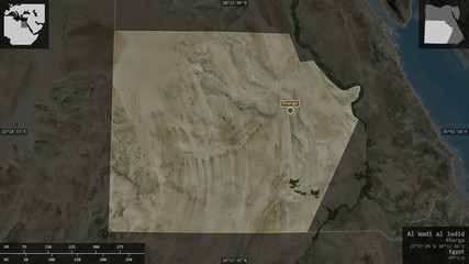 Al Wadi al Jadid, Egypt - composition. Satellite