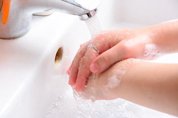 Good hygiene is in your hands. Hygiene. Cleaning Hands. Washing hands with soap. Frequently wash your hands with soap and water