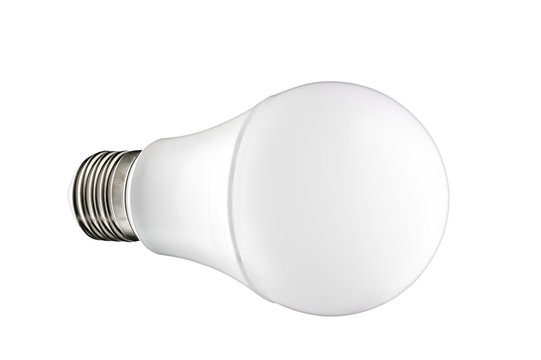 modern led lamp isolated on white background