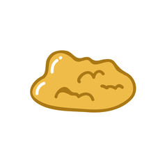 dough doodle icon, vector illustration