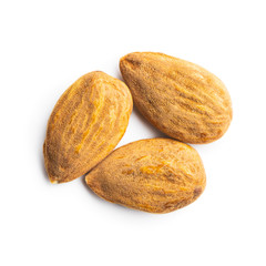 Dried almonds nuts.