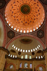 Fototapeta na wymiar view from inside of ottoman mosque