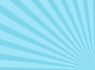 Sunlight wide horizontal background. powder blue color burst background