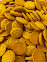 A whole box of delicious homemade oatmeal cookies.