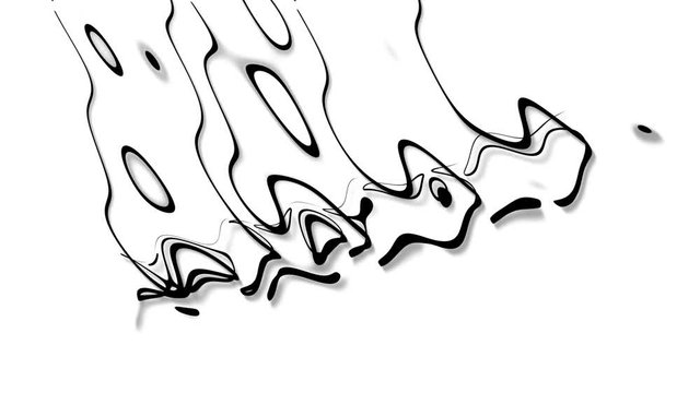 abstract art black lines white background