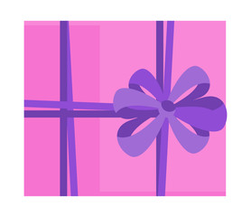 Bright fun holiday gift boxes. Element for cards for birthday.