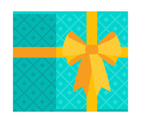 Bright fun holiday gift boxes. Element for cards for birthday.